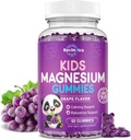 Magnesium Gummies for Kids, Sugar-Free Magnesium Citrate Gummies, Great Proefing Calm Magnesium Gummies for Adults & Kids, Support Sleep, Bone & Muscle Health, Nerve Relaxation, 60 Grape Gummies