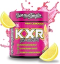 KXR Pre-Workout Energy Powder Intense Energy Pre-Workout Drink voor mannen en vrouwen . Createine Free Verbetert prestaties - Verbeterde focus & verhoogde endurance . 30 Servers (Roze limonade)