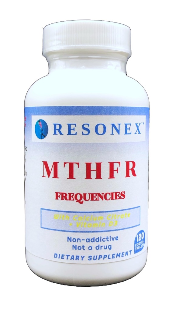MTHFR frequenties- 120 tabletten - met natuurlijke frequenties van de MTHFR, MTR en MTRR ter ondersteuning van methylering, 5-MTHF en B12 productie