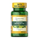 Puritan's Pride Cold Pressed Soiring Primrose Oil 500 mg avec GLA, complément alimentaire pour la santé des femmes et de la peau, 100 gels doux à libération rapide