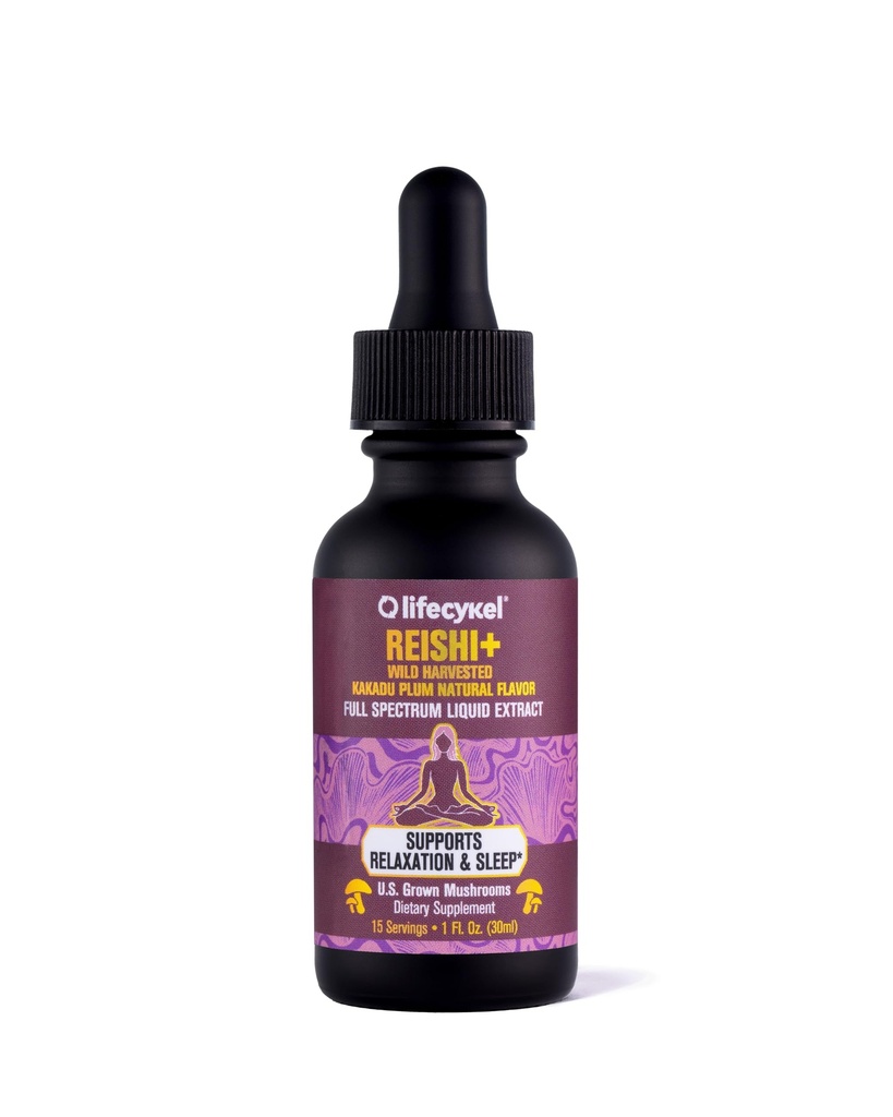 Life Cykel - Reishi Mushroom Extract met Wild Kakadu Plum - Krachtige Immune & Slaap Ondersteuning Supplement, Vitamine-C Rich Adaptogen Mushroom Drops - 1 Fl Oz