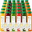 5 Jour de nettoyage de jus par fontaine crue, saveurs tropicales, tous naturels crus, jus de fruits et légumes pressés à froid, nettoyage de détox, 30 bouteilles 12oz, 5 Bonus Ginger Shops