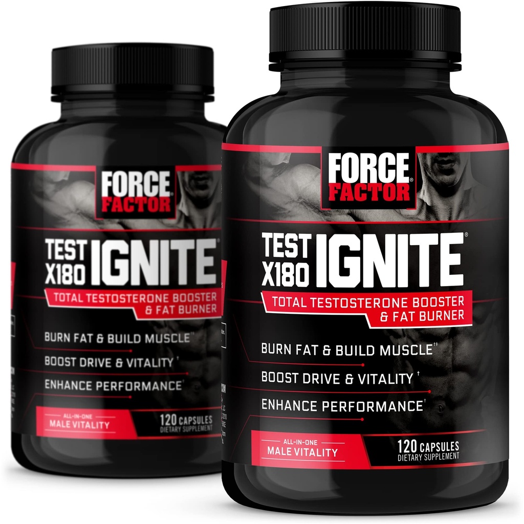 FORCE FACTOR Test X180 Ignite 120ct 2-pack, 240 Tel.