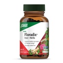 Floradix Iron + Herbs - Iron Supplement for Healthy Energy Support* - Ondersteunt Red Blood Cell Formation - Vegan, Non-GMO, Glutenvrij, Soy-Free - 60 Liquid Phyto-Caps