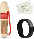 PARA'KITO Mosquito Afstotende bundel, 1 Mosquito Afstotende Armband, 1 Roll-on Gel, Bug Afstotende Armbanden, Draagbare Mosquito Afstotende Apparaten, Zwart