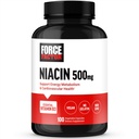 FACTEUR DE FORCE Niacin Vitamine B3 pour soutenir l'énergie cellulaire et la santé cardiovasculaire, Niacin 500mg Supplément santé cardiaque, végétalien, sans gélatine, sans OGM, 100 capsules végétales