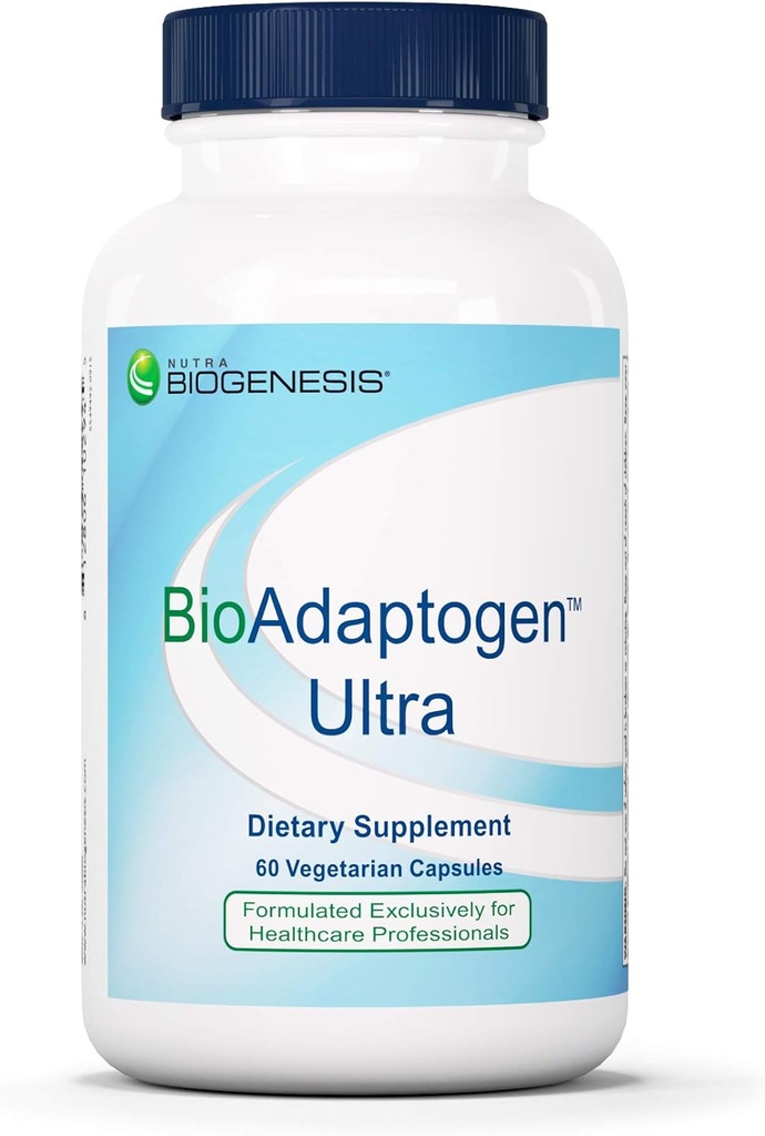 Nutra Biogenese Bioadapter Ultra - Adaptogenen Supplementen, Adaptogenic Herbs Complex voor mannen en vrouwen, Ashwagandha, Rhodiola Rosea, Ginseng voor Mental Stress Ondersteuning - 60 capsules
