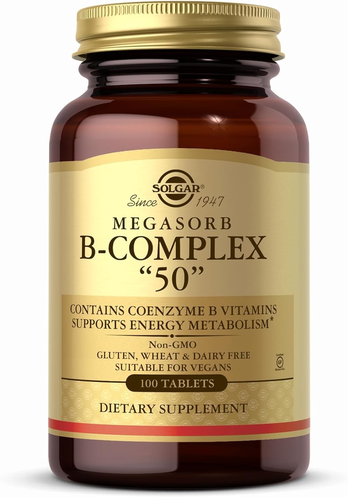 Solgar - Megasorb B-complex "50," 100 tabletten