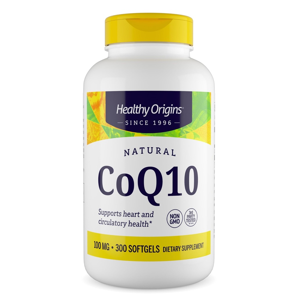 Gezonde oorsprongen® CoQ10 100 mg Natuurlijke Trans-Isomer Ubicurrêt 