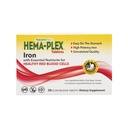 NaturesPlus Hema-Plex ijzer - 30 Slow-Release tabletten - 85 mg gecheleerd ijzer - totale bloedgezondheid - met vitamine C & Bioflavonoïden - niet genetisch gemodificeerd, vegetarisch en glutenvrij - 30 porties