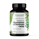 Emerald Labs Glucosamine & Chondroïtine avec MSM - Bone Health & Joint Health Supplement - Sans gluten - 120 capsules (30 jours d'approvisionnement)