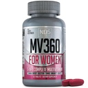NDS Nutrition MV360 Pour les femmes, 5-en-1 Multivitamine complète pour les femmes avec les femmes essentielles Vitamines pour l'énergie, la digestion, le tonification, le soutien immunitaire, et les femmes