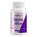 Sulfate de fer Heivy 325mg (Iron 65mg), supplément de fer de haute puissance pour les femmes et les hommes, pilules de fer avec vitamine C, sulfate de fer, non-OGM - 240 comprimés fabriqués aux États-Unis