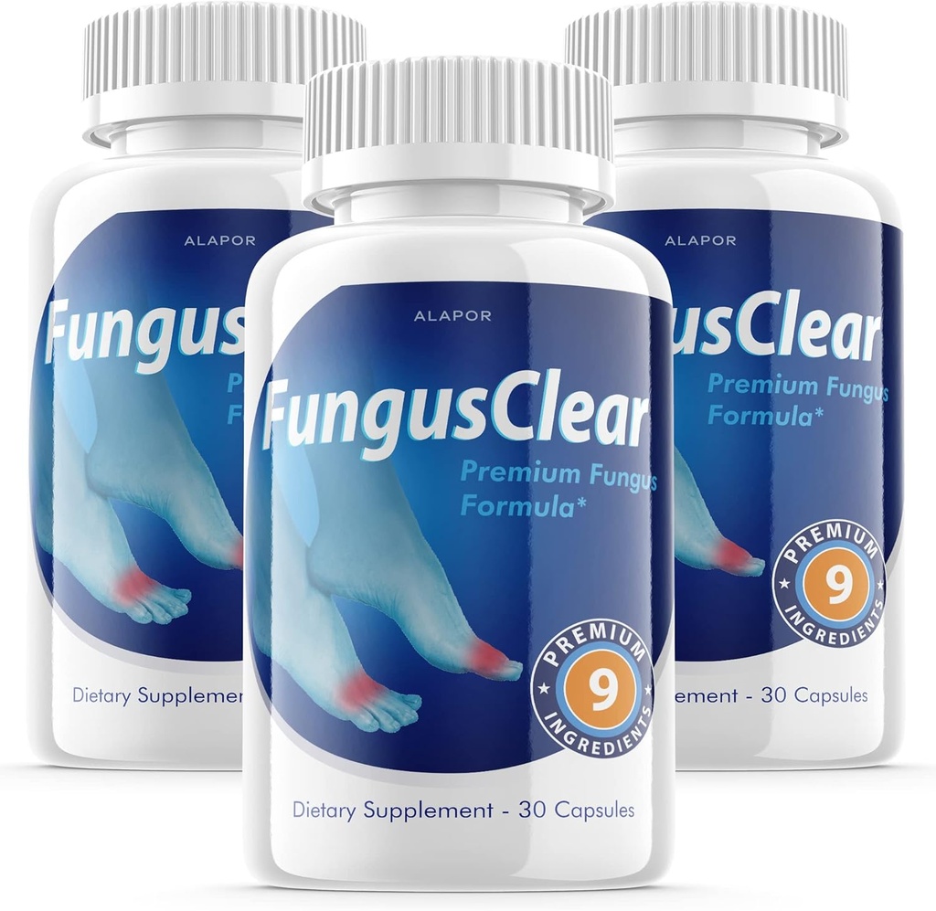 (3 Pack) Fungus Clear - Probiotische pillen, Advance Formula Fungusclear Capsules, Max, voor 90 Days Supply.
