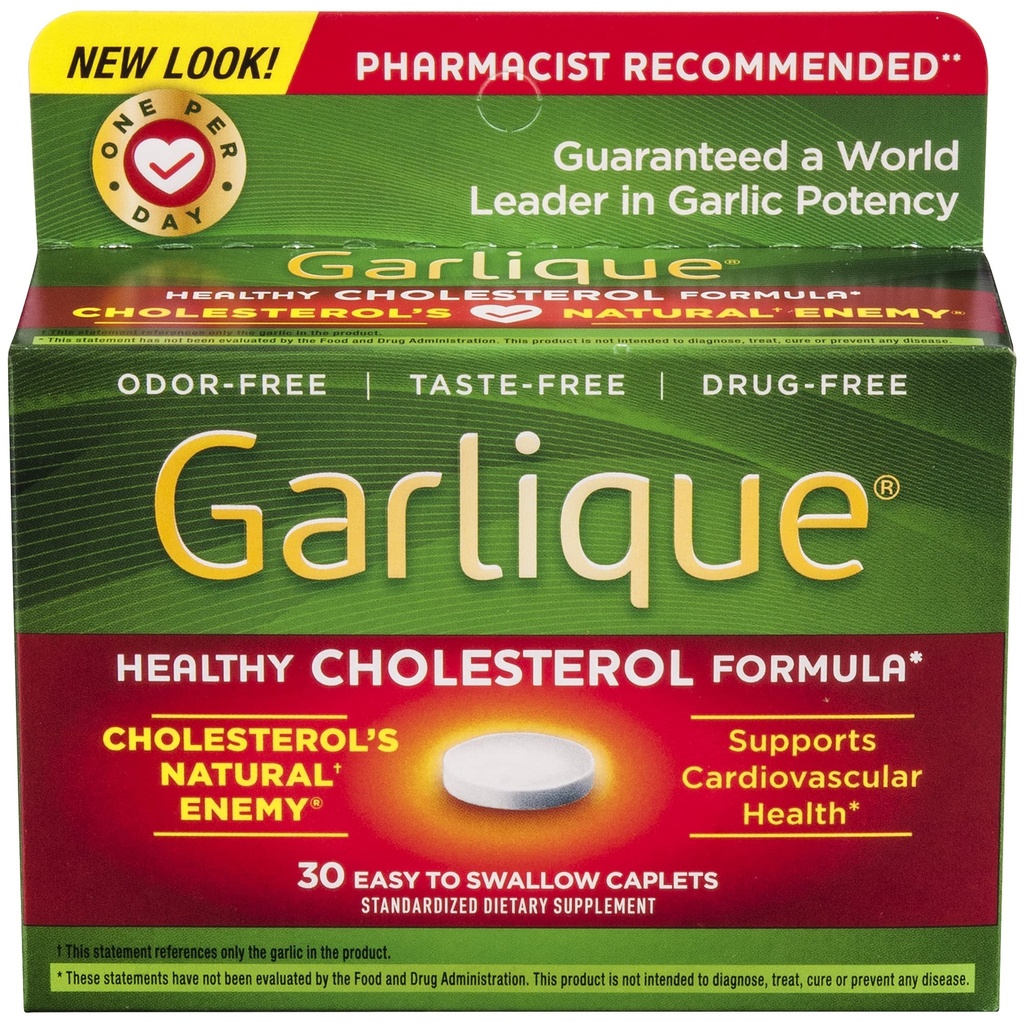 Garlique Cardiovasculair Dieetsupplement, Groen, 30 Tellen