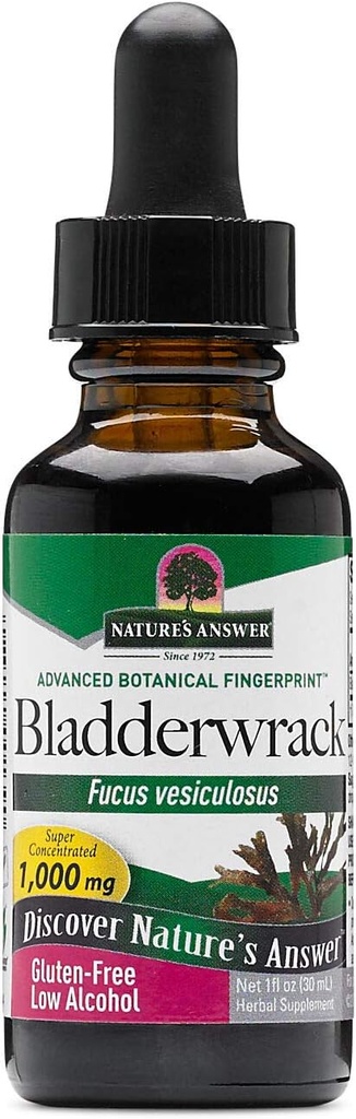 Nature's Answer Bladderwrack Thallus met Biologische Lage Alcohol 1 Fluid Ounce 