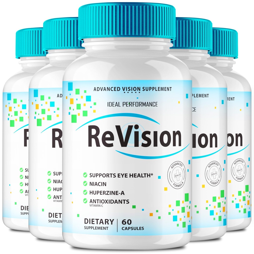 IDEAL PERFORMANCE (5 Pack) Revision Eye Supplement Pillen Advanced Vision 2.0 Eye Care Complex Vitamin Capsules Pro (300 Capsules)