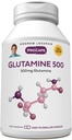 ANDREW LESSMAN Glutamine 500 mg - 60 capsules - Vrije vorm Aminozuur. Ondersteunt skeletspier, gastro-intestinale gezondheid. Houdt gezonde nieren, lever, hart, hersenen. Makkelijk te slikken capsules.