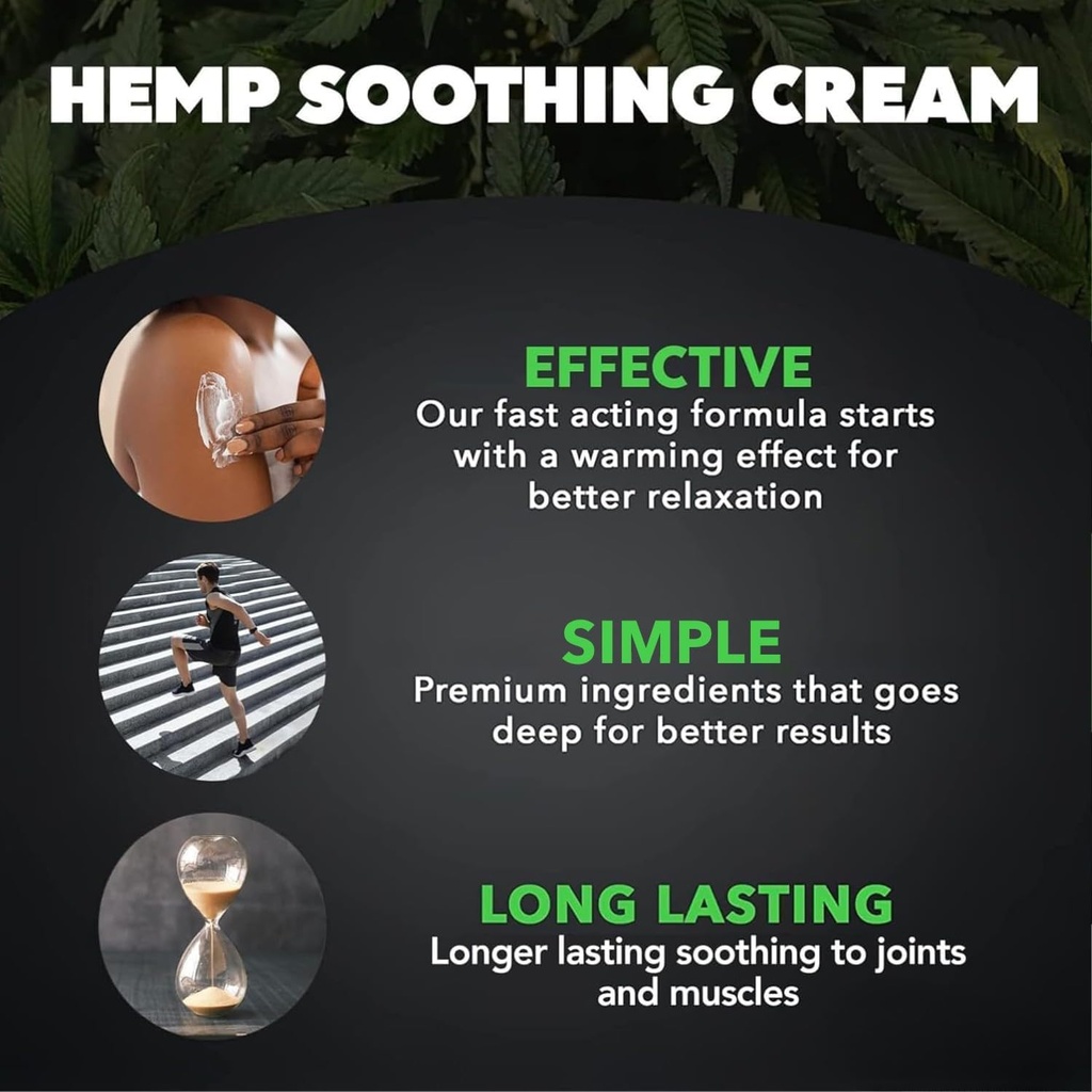 Super Natural Goods Magic Hennep Cream Maximale sterkte (8oz) met hennepolie, Arnica, Kurkuma & Menthol 