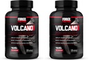 Force Factor vulkaan pre workout Nitric Oxide Booster supplement voor mannen met Creatine en L-Citrulline om Boost en Energie, Help Build Muscle, Better Pump and Workout, 120 Capsules (pakket van 2)