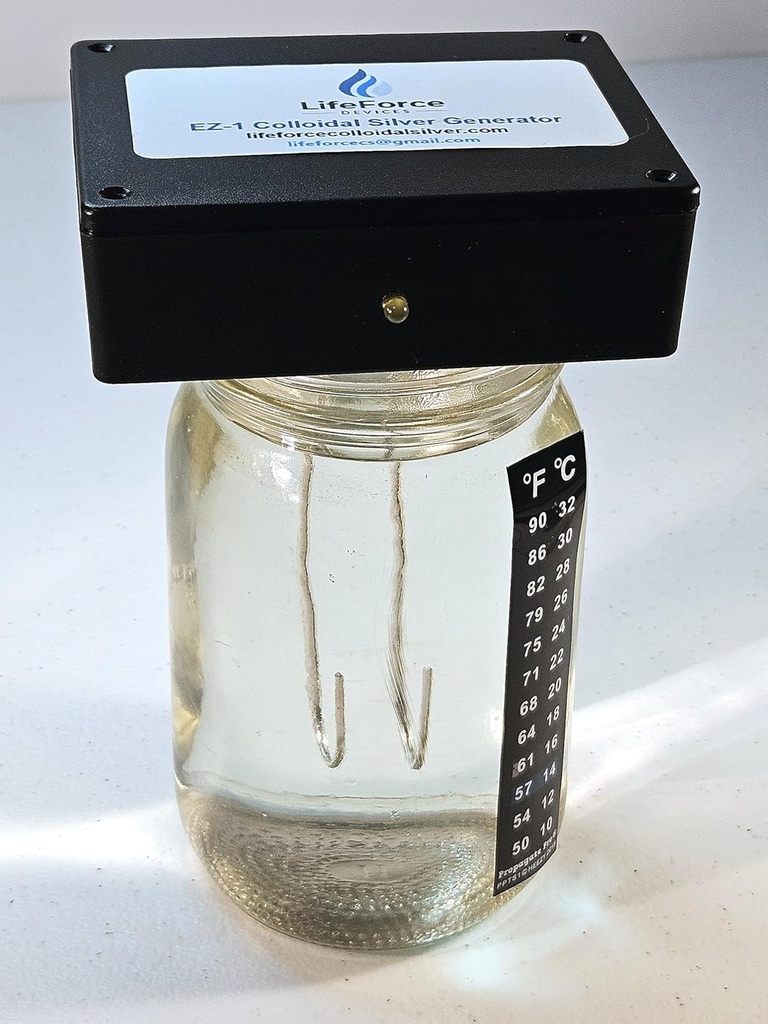 EZ-1 Deluxe Colloïdale Generator Pakket (10 Gauge Silver Wires) - Maak 32 oz in 16 minuten