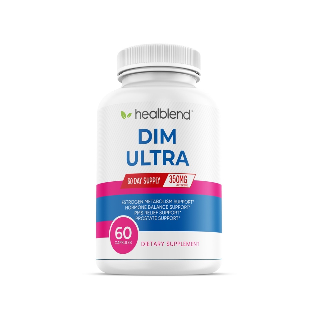 curidblend DIM Ultra Dietary Supplément 350mg avec Biopérine, Diindolylméthane, Soutien du métabolisme estrogène, Hormone Balance & PMS Relief, 60 Capsules