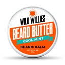 Wilde Willies Premium Baard Balsem voor mannen, Leave-In Butter Conditioner met biologische ingrediënten, Bevorderen groei, Verwijdert Itch & Dandruff - Herstelt Vocht - Cool Mint, 2 Oz