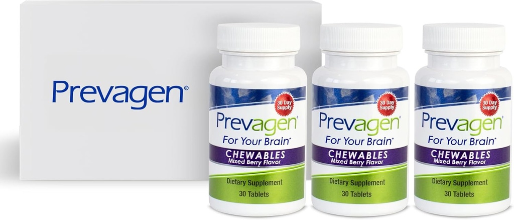 Prevagen Regular Strength Mixed Berry Chewables - 90 tabletten (3 maanden levering) 