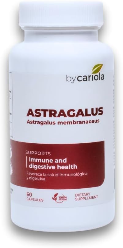 Astragalus Root Capsules - Immune & Digestieve Ondersteuning Supplement - Natuurlijke Formule, Boosts Energie, Verbetert Vertering - Astragalus Membranaceus Extract - 60 Tel (30 Servingen)