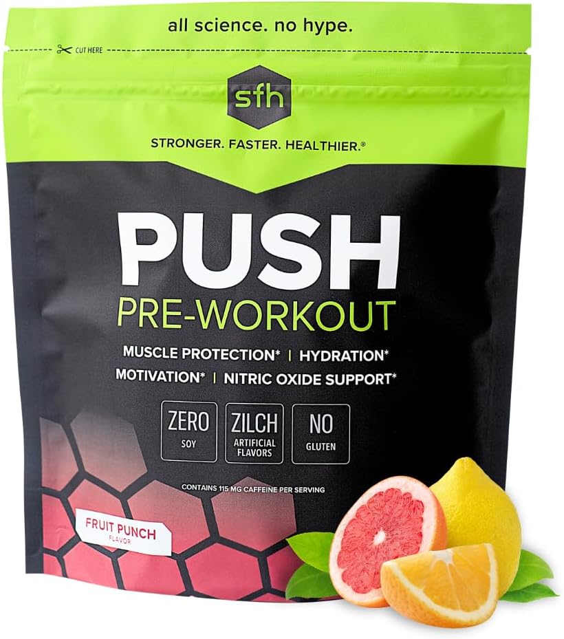 SFH Push Pre-Workout Powder (Fruit Punch) BCAA's voor spierreparatie 