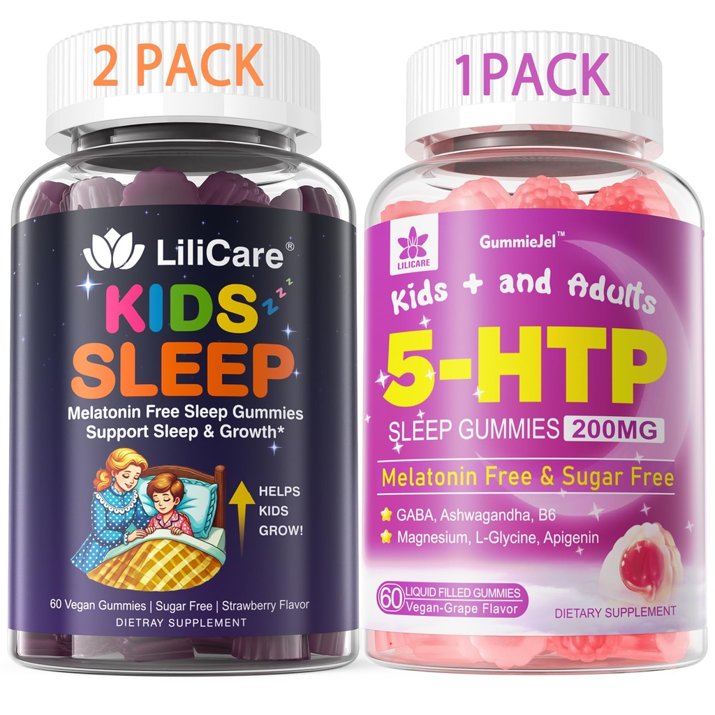5HTP Gummies met Magnesium Glycinate + Kids Slaap Gummies - Magnesium Glycinate Gummies