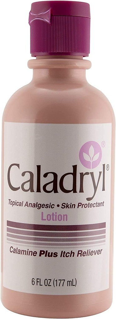 Caladryl Pink Calamine huidbeschermer Plus Itch Relief, 6 ounce fles (2 Packs(6.0 Ounce))