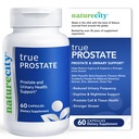 NatureCity True-Prostate Urinary Tract & Prostate Support Supplement for Men's Health Cranberry Extract & Super Beta Prostate Sitostérol Complex 60 Capsules - Prostate Health for Men