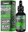 Peptides de collagène de biotine liquide pour la croissance et l'épaississement de la barbe - Supplément de croissance de la barbe et des cheveux pour hommes - Biotine gouttes liquides 96.000mcg 6X Plus Absorption