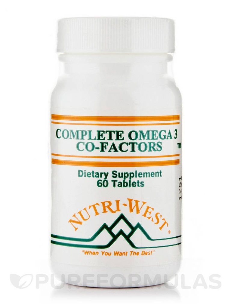 Complete Omega-3 Co-Factors (volwassen Formule) - 60 tabletten van Nutri West