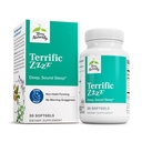 Terry Naturally Terrific Zzz - Supplément de sommeil pour adultes - Supplément diététique avec mandarine, baume de citron et lavande - Aide non-OGM pour la relaxation et le soulagement du sommeil - 30 Softgels