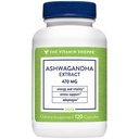 The Vitamin Shoppe Ashwagandha 470MG - Stress Support, Energy & Adaptogenic Wellness, Root Extract (120 Capsules)