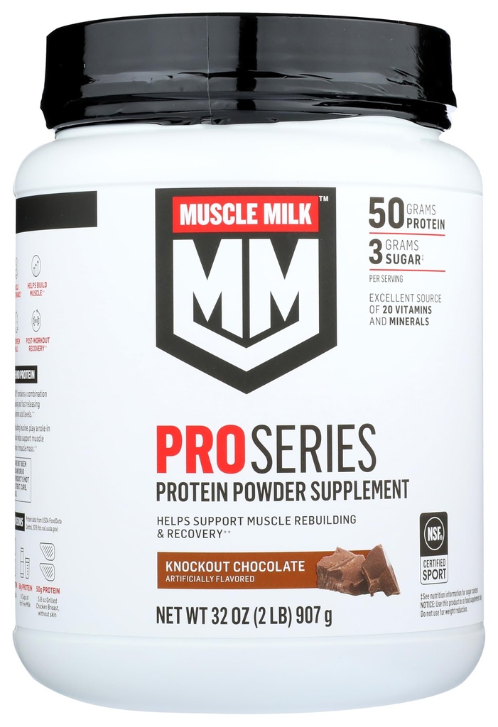Muscle Mlk Pro Series 50 Knockout Chocolate, 2.4 Pound