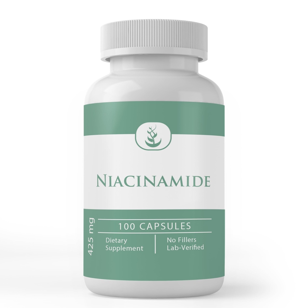Ingrédients originaux purs Niacinamide (vitamine B3), Pure, Pas d'additifs ou de remplissages, laboratoire vérifié