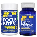 STACKS NATURELS Smart Caffeine + Focus Bites Bundle - Suppléments caféine et paraxanthine - Supporte Energy & Focus* - Pas de jitters ou de crash - 90 pièces