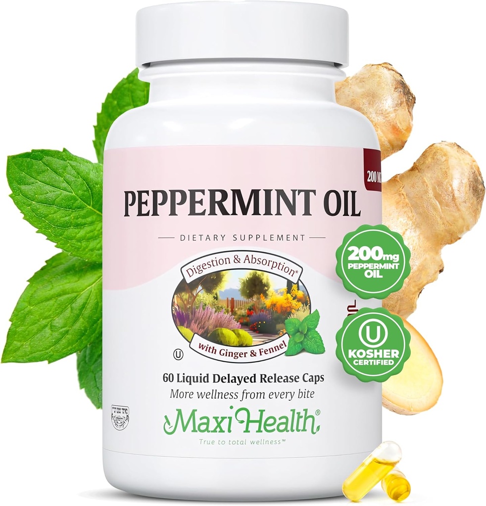 Maxi Health Pepermunt Oil Capsules 