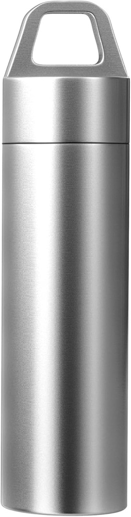 Kleine pil geval, Portable metalen pil container pil houder Keychain waterdichte pil Box fles Mini roestvrij stalen pil Organisator voor reizen portemonnee zak