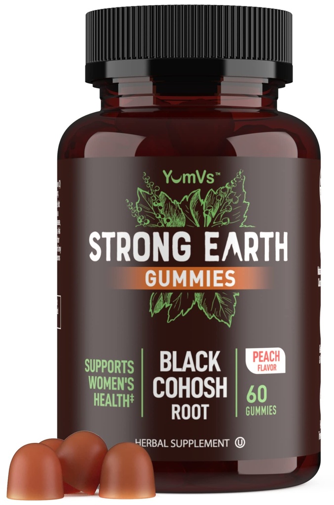 Black Cohosh Gummies for Menopauze Relief, Hot Flashes & Night Sweats 