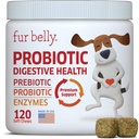 Probiotica voor honden - Hot Spot Remedie voor honden + Prebiotica - Honden Allergie Kauwen - Verbeteren van spijsvertering & Upset Tummy, Relieve Gas & Diarree, Hondenprobiotica en spijsverteringsenzymen, 120 Hondenprobiotica Kauwen