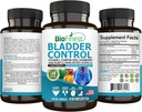BioFinest Bladder Control Supplement voor mannen en vrouwen - 120 Veg. Capsules - Saw Palmetto, Cranberry, Pompoenzaad, Vitamine E, Boswellia, Dandelion Root - Urinaire Tract Bladder Health - Made in USA