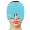 EXQUISLIFE Migraine Hoofdpijn Relief Cap, Gel Ice Head Wrap, warme en koude therapie, Hoofdpijn Ogen Masker voor Sinus, Puffy Eyes, Spanning en Stress Relief (Blauw)