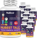 NuBest Tall 10+ Premium Bone Strength Formula, verbeterde immuniteit en algehele gezondheid voor leeftijd 10+ met calcium, vitamine D3, vitamine K2 en multivitaminen Pack 12