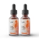 LUV health Drops® – Supplément énergétique pour Focus, Mental Clarity & Immune Support - Champignons adaptogènes avec Mane de Lion, Cordyceps, Reishi, Chaga & Turkey Tail – Vegan, Made in USA 60 Servitures
