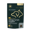 VetriScience Veterinary Strength Allergie & Itch Support Kauwen - Seizoengebonden Allergie Support Supplement voor Huisdieren - Pet Skin Sensitiviteit Ondersteuning - Katten en honden - Duck Flavor - 60 Kauwen