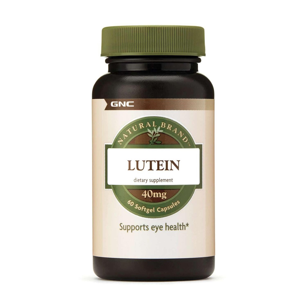 GNC Lutein 40mg, soutient la santé des yeux, 60 Softgels